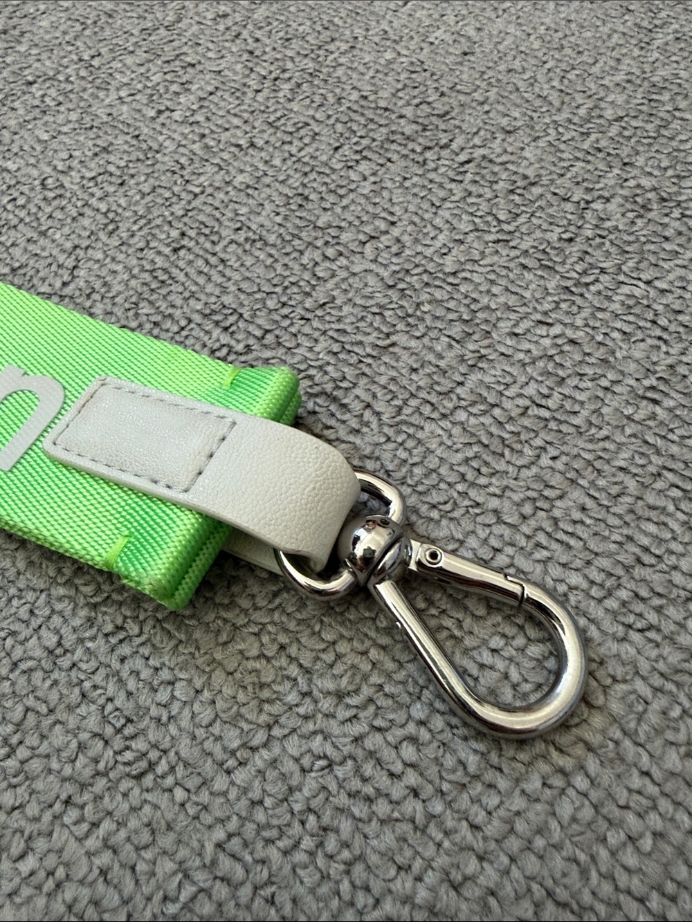Lululemon Neon Green Keychain - Picture 3 of 4